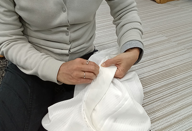 【楽しい講座が充実】浴衣講座や半衿付け講座などの楽しくて、ためになる講座も行っております。