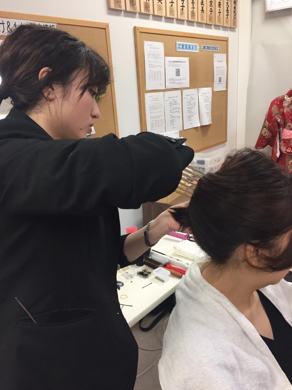 プロ直伝 ヘアアレンジ講座 いち瑠 のブログ 着物の着付け教室 いち瑠 いちる