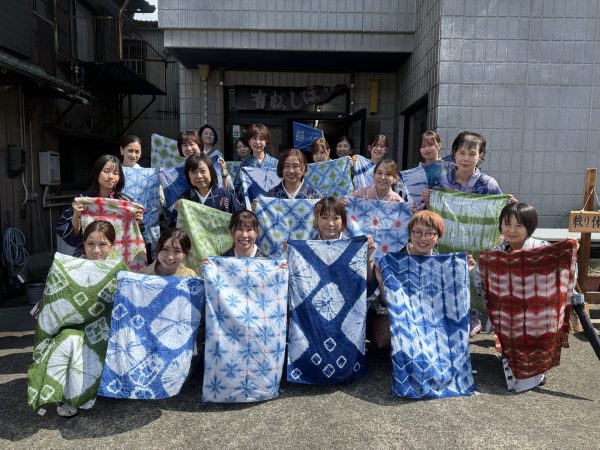 きものde有松絞りで世界で１つのスカーフ（帯揚げ）を作ろう～